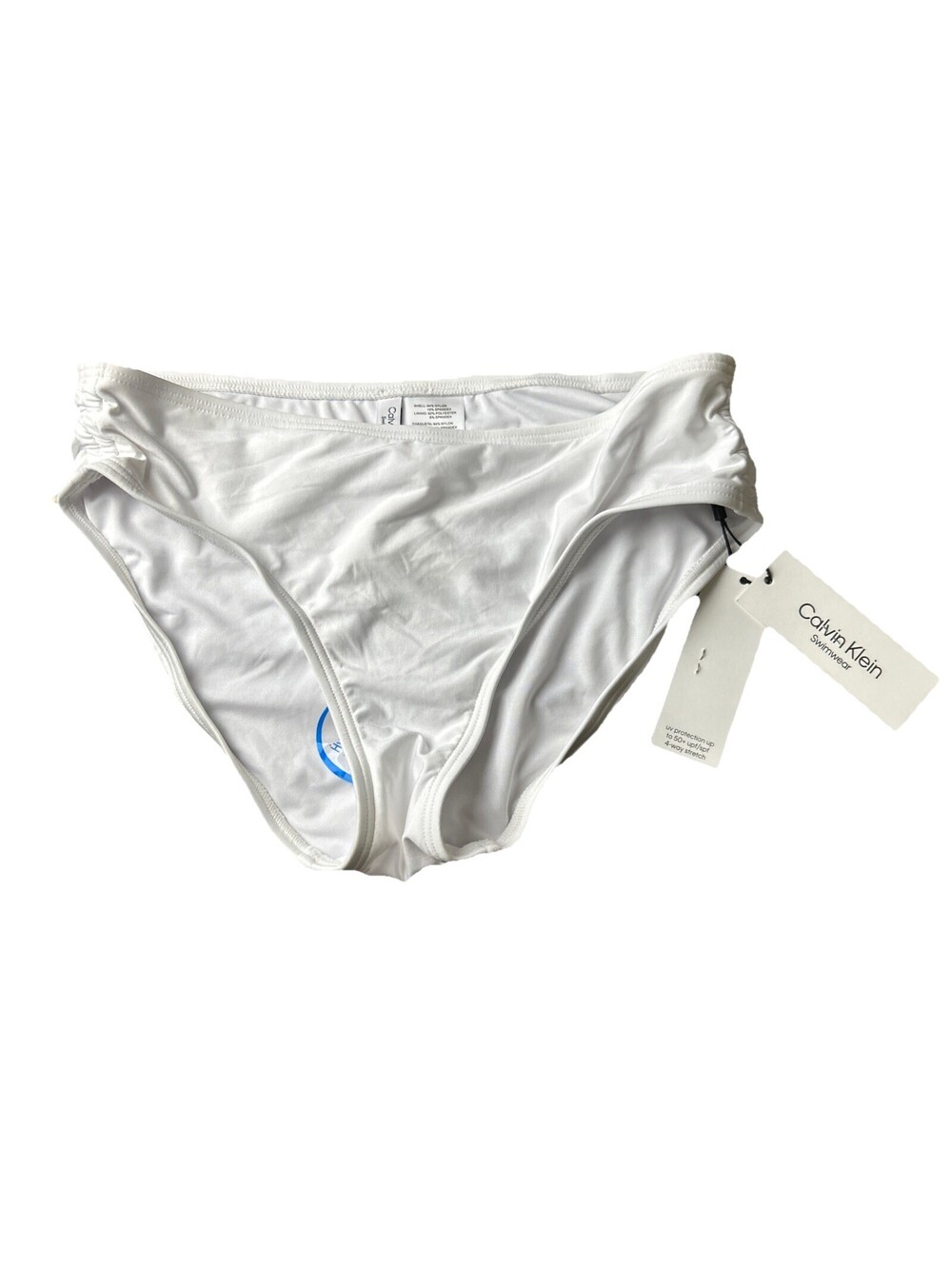 Calvin Klein Swimsuit Bikini Bottom Medium White Swimwear Beach